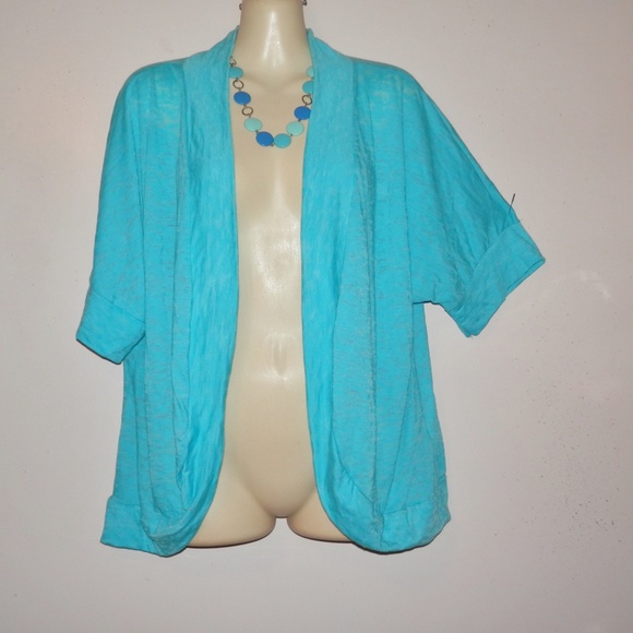 Maurices Jackets & Blazers - Maurices 2X Turquoise Lightweigh Open Jacket K047
